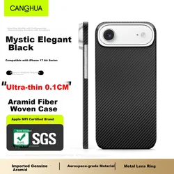 CangHua Maska za mobilni telefon iPhone 17 Air, Crna