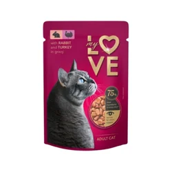 My Love Vlažna hrana za mačke, Zečetina i ćuretina, 85g