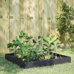 vidaXL Visoka greda antracit 100x100x26 cm jeklo