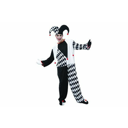 Unikatoy kostim klauna, crno-bijeli (24667)