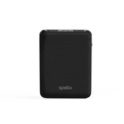 Spello polnilna baterija, 5000 mAh, 10 W, črna