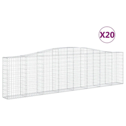 Lučne gabionske košare 20kom 400x30x100/120cm pocinčano željezo