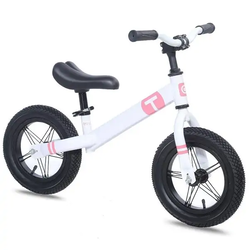 Dečiji bicikl bez pedala 12 bela/ljubičasta BALANCE