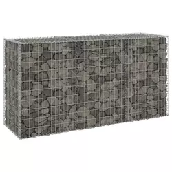 Gabionski zid s poklopcima od pocinčanog čelika 200x60x100 cm
