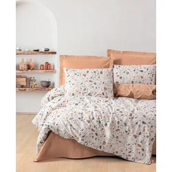 DekorDom Minimal Set posteljina za bračni krevet CB Ranforce, 240x260 cm, Šarena