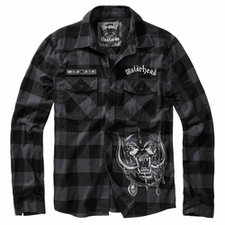 Moška srajca BRANDIT - Motörhead - Srajca s kockastim vzorcem - 61005-black/grey Gingham-2