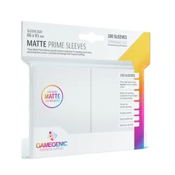 Ščitne ovitke za karte Gamegenic Matte Prime - bele, 66 x 91 mm (100 kosov)