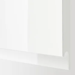 VOXTORP Front fioke, v. sjaj bela, 40x20 cm