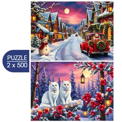 BlueBird - Puzzle 2x500 Pripravljeni na božič - 500 kosov