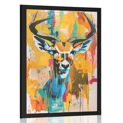 Plakat antilopa v imitaciji umetniške slike - 20x30 no frame