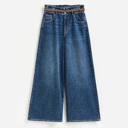 Reserved - Wide leg farmerke s pojasom