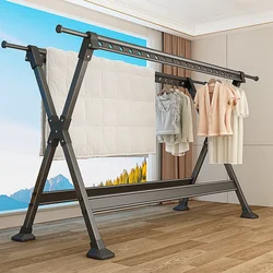 Shengnuoyilin Stalak za odeću, 2.35m, Crni