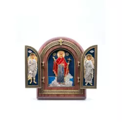 Triptih Presveta Bogorodica Atonitisa, 220x255x32 mm
