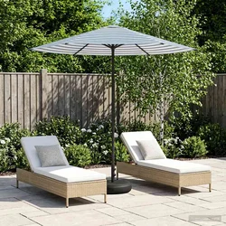 Vrtni Parasol s Podnožjem 230 x 230 cm Poliester Pravokutni