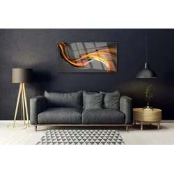 tulup.si Slika na steklu Abstrakcija graphics 125x50 cm 2 obešalnika