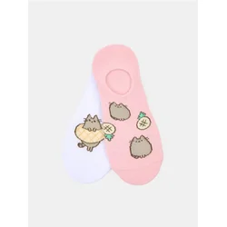 Sinsay - Rebraste čarape 2 pack Pusheen the Cat - šareno