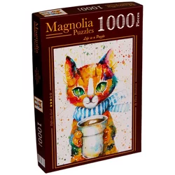 Magnolia - Puzzle Barvita mačka - 1 000 kosov