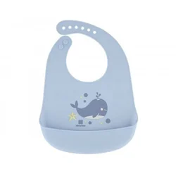 KikkaBoo Silikonska portikla Sea World Whale Blue (KKB30011)
