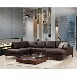 Atelier del Sofa Ugaona garnitura 90x90x200cm Braon