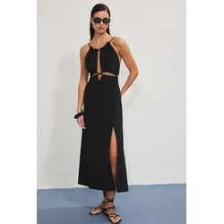Trendyol Milla Ženska haljina Tbess25El00137, Crna