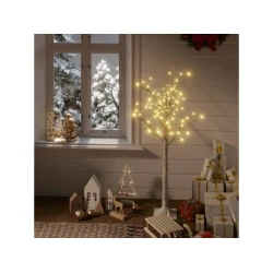 Božićno drvce 128 LED žarulja 1,2 m tople bijele izgled vrbe