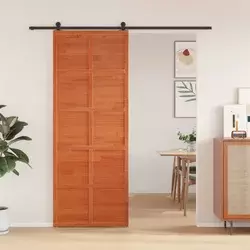 Vrata staje Voštanosmeđa 80 x 208 cm Masivna borovina