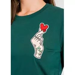 Love Moschino Ženska majica W4F1584M3876-T78, Zelena