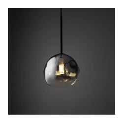 Brilagi - Luster na sajli VULCANO 1xG9/8W/230V crna/zadimljeno-crna