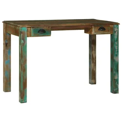Radni stol Smeđa 112 x 55 x 76 cm Čvrsto drvo iz reciklaže
