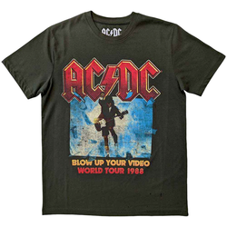 AC/DC Majica Blow Up Your Video Green M