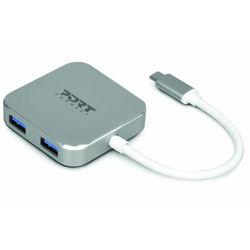 PORT DESIGN razdelilnik USB-C v USB 3.0, 4 vhodi