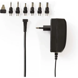 NEDIS ACPA003 Universal AC Power Adapter 24W, 9-24V DC 1.80m 1.0-1.5A 6plug(s) Black