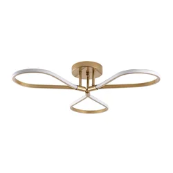 Opviq Luster Metalni, 68x14x68cm, Zlatni