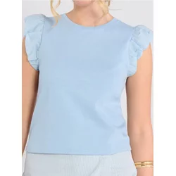 Sinsay - Bluza s ukrasnim rukavima - bledoplavo