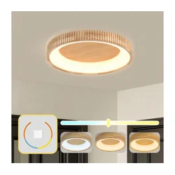 Brilagi - LED plafonsko svetlo FALCON WOOD MODERN LED/40W/230V prečnik 60 cm drvo