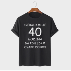 MAFIMI Majica Trebalo mi je 40 Godina, Crna