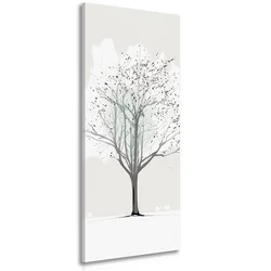 Slika zimska drevesna krošnja - 40x120