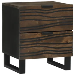 vidaXL Nočna omarica s predalom Oreh 40 x 33.5 x 46 cm