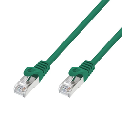 Extralink Kat.7 S/FTP 1m 20G Zelen | Patchcord LAN | Baker Kabelski kabel