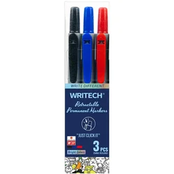 PERMANENTNI MARKER 2 mm okrugli vrh WRITECH W-805P CLICK BLIST. 3/1