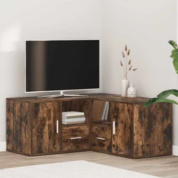 Kutni ormarić boja dimljenog hrasta 160x40x45 konstruirano drvo