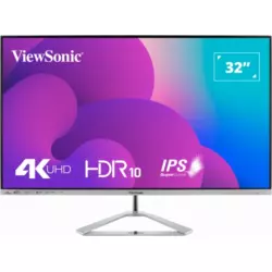 ViewSonic Monitor VX3276-4K-MHD, 32, 3840x2160, UHD, 4K, VAl 60Hzl 4msl 2x HDMIl DP, Mini DP, HDR10, Zvučnici