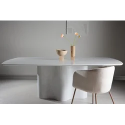 Venture Design Jedilna miza 220x110x75 cm bela