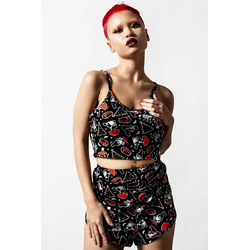 TOP moška - Gnomies Cropped Cami - KILLSTAR - KSRA004640