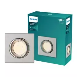 Philips - Ugradna stropna svetiljka PERIDOT 1xGU10/7W/230V srebrna