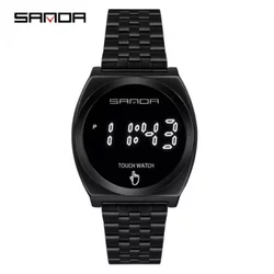 Sanda 8012 black ženski sat sa metalnom narukvicom