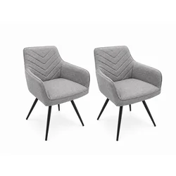 L DECOR SET 2 TRPEZARIJSKE STOLICE SERVIO SIVO
