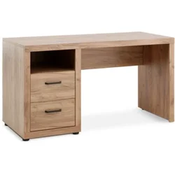 Radni sto LINTRUP 60x140 2 fioke 1 polica hrast boja