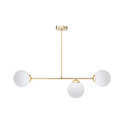 Luster na šipci FIRA 3xE27/60W/230V zlatna