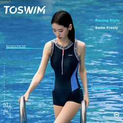 Toswim Ženski jednodelni kupaći kostim, Teget